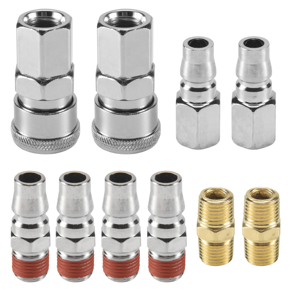 10Pcs 1/4 Inch Bsp Air Line Hose Compressor Fitting Connector 4762997048217