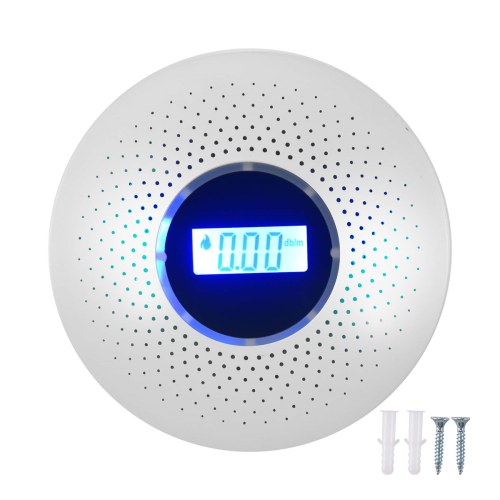 Koolmonoxide- en rookmelder, op batterij, CO-alarm 1