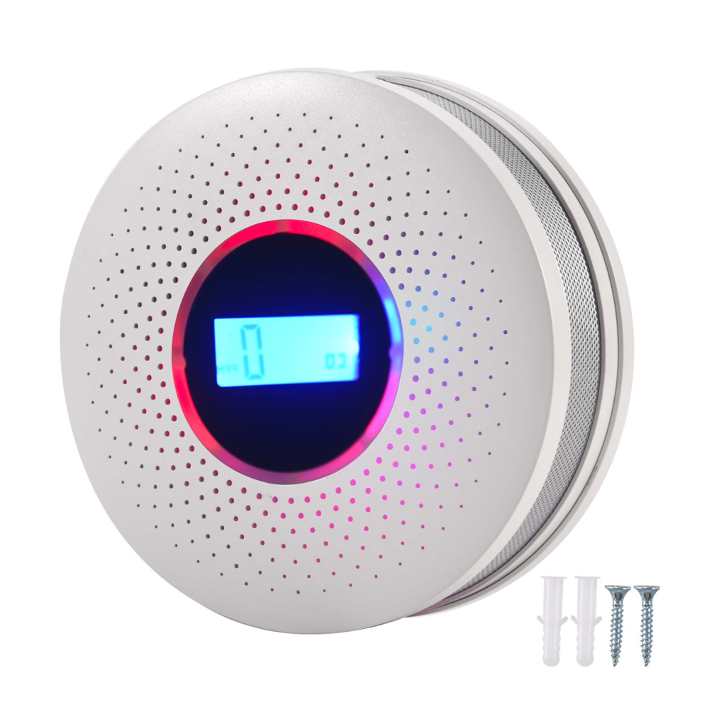 Carbon Monoxide and Smoke Combo Detector Battery Operated CO Alarm