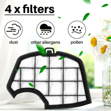 4Pcs Motor Filter Replacement Protection Replacement Filter