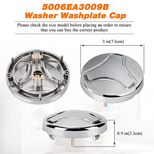 5006EA3009B Washer Pulsator Cap Laundry Appliance Control Knob 2
