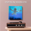 Wall Mount CD Record Display Stand Black 5