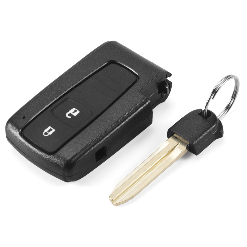 2 Button Smart Remote Key Case & Blade For Toyota Corolla Verso Prius Black 4851013963013