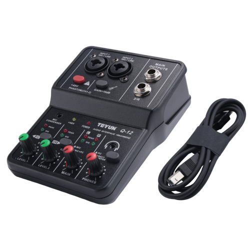 Q-12 Interface 4-kanaligt 48V stereoljudkort för dator 2