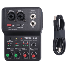 Q-12 Interface 4-kanaligt 48V stereoljudkort för dator