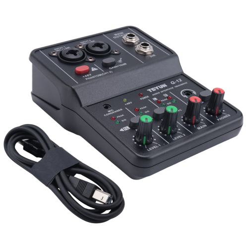 Q-12 Interface 4-kanaligt 48V stereoljudkort för dator 1