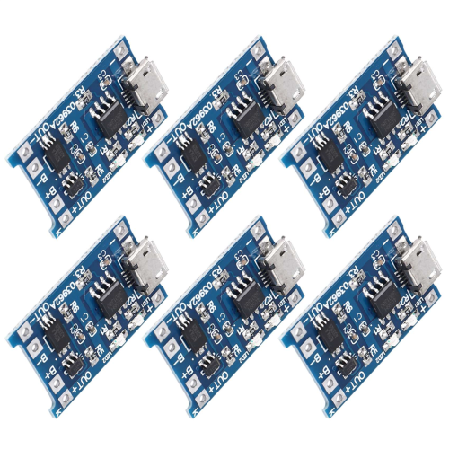 6PCS for TP4056 Charging Module with Battery Protection 18650 BMS 5V 2