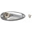 1pcs Boat Guitar Jack 1/4 Inch Jack Plate Socket 6.35mm Chrome Silver 1