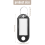 20 Pcs Key ID Label Tags Split Ring Keyring Keychain Black 7