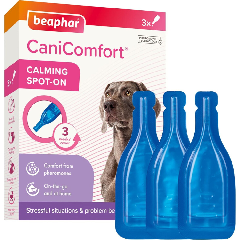 Beaphar CaniComfort Calming Pheromone Spot-On For Dogs For Stress