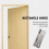 Rectangle Folding Closet Cabinet Door Hinge Hardware 1.5inch 10 Pcs 3