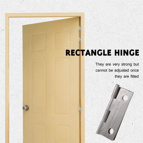 Rectangle Folding Closet Cabinet Door Hinge Hardware 1.5inch 10 Pcs 2
