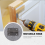 Rectangle Folding Closet Cabinet Door Hinge Hardware 1.5inch 10 Pcs 4
