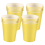 20x Paper Cups Solid Colours Birthday Tableware Catering yellow 2