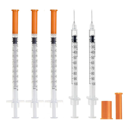 Disposable Sterile Syringe 1Cc 30Ga 1/2 Inch Needle,(30Pcs)