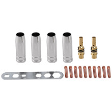 17Pcs/Set 15Ak Mig/Mag Welding Nozzle Contact Tips 0.8X25Mm Set