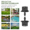 150Pcs Adjustable Irrigation Drippers Sprinklers 1/4 Inch Emitter 4