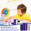400 Pieces Plastic Poker Chips Game Chips 4 Colors Counter Card, 2 5