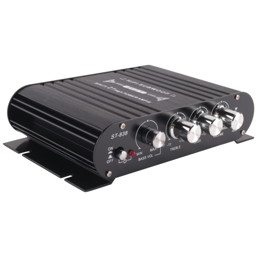 ST-838 HIFI Amplifier 2.1 Channel Car MP3 Mini Amp AUX Input 1