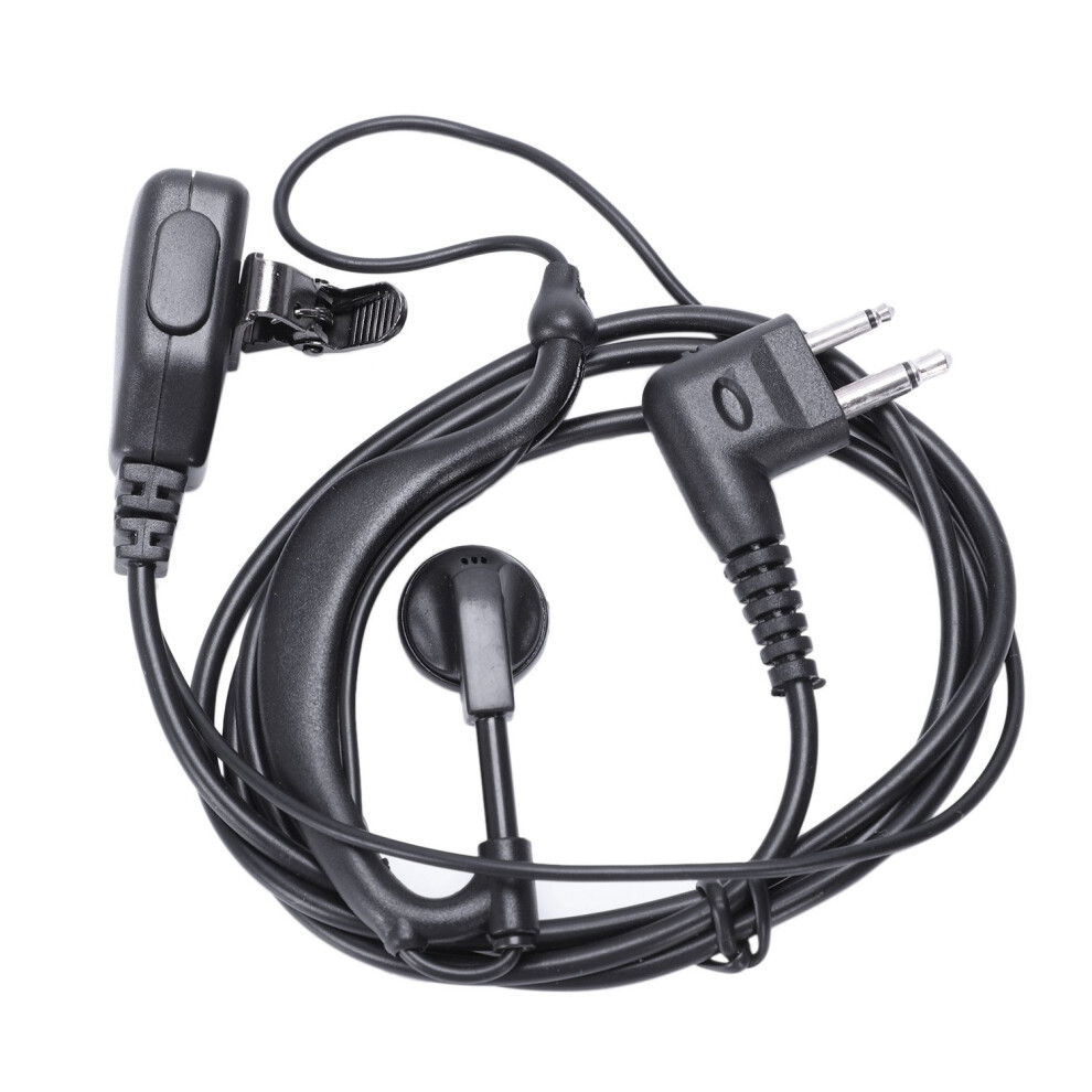 2Pin Ptt Headphones Earpiece For Motorola Walkie Talkie Black 4763517307494