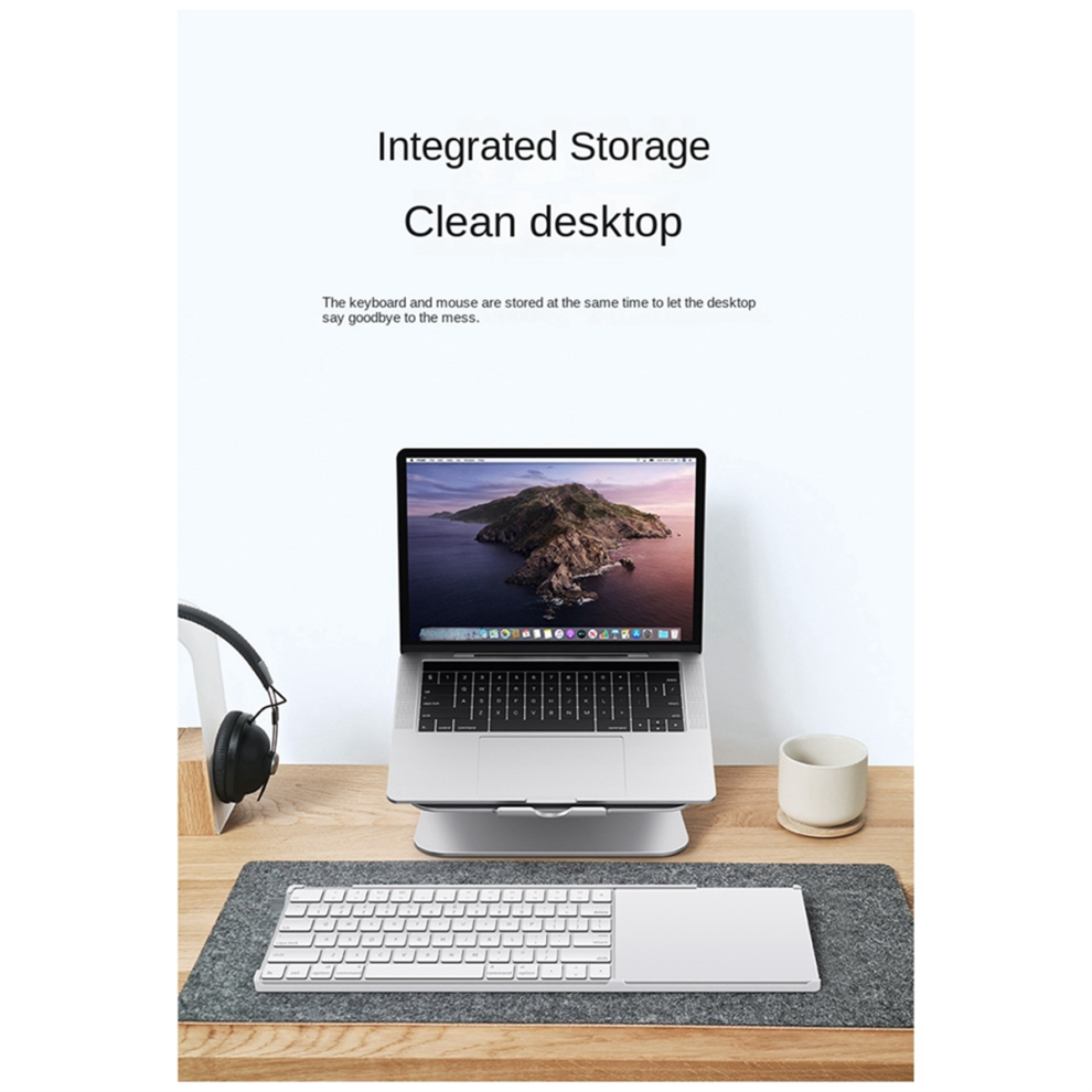 Bestand 2-In-1 Stand Tray Frame Per Apple Imac Magic Keyboard Touch Id Magic Trackpad A1644 2449 A1535 Base Stand Box-image