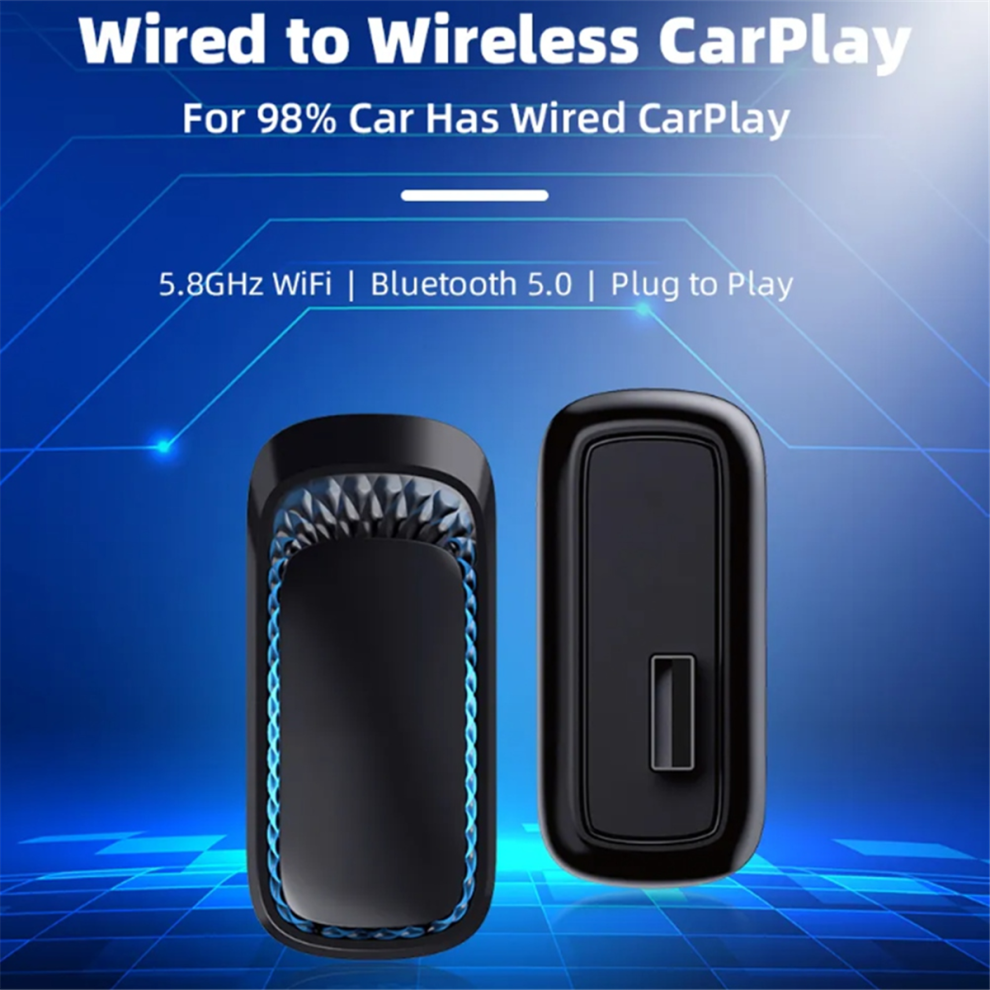 Photos - Card Reader / USB Hub RGB Wireless Carplay Dongle Mini Box Connect Bluetooth WiFi(USB)
