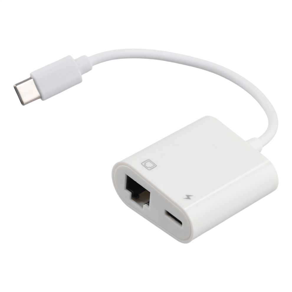 Type C Otg Ethernet Adapter Usb C To Rj45 Ethernet Converter 100Mbs 4763517303588