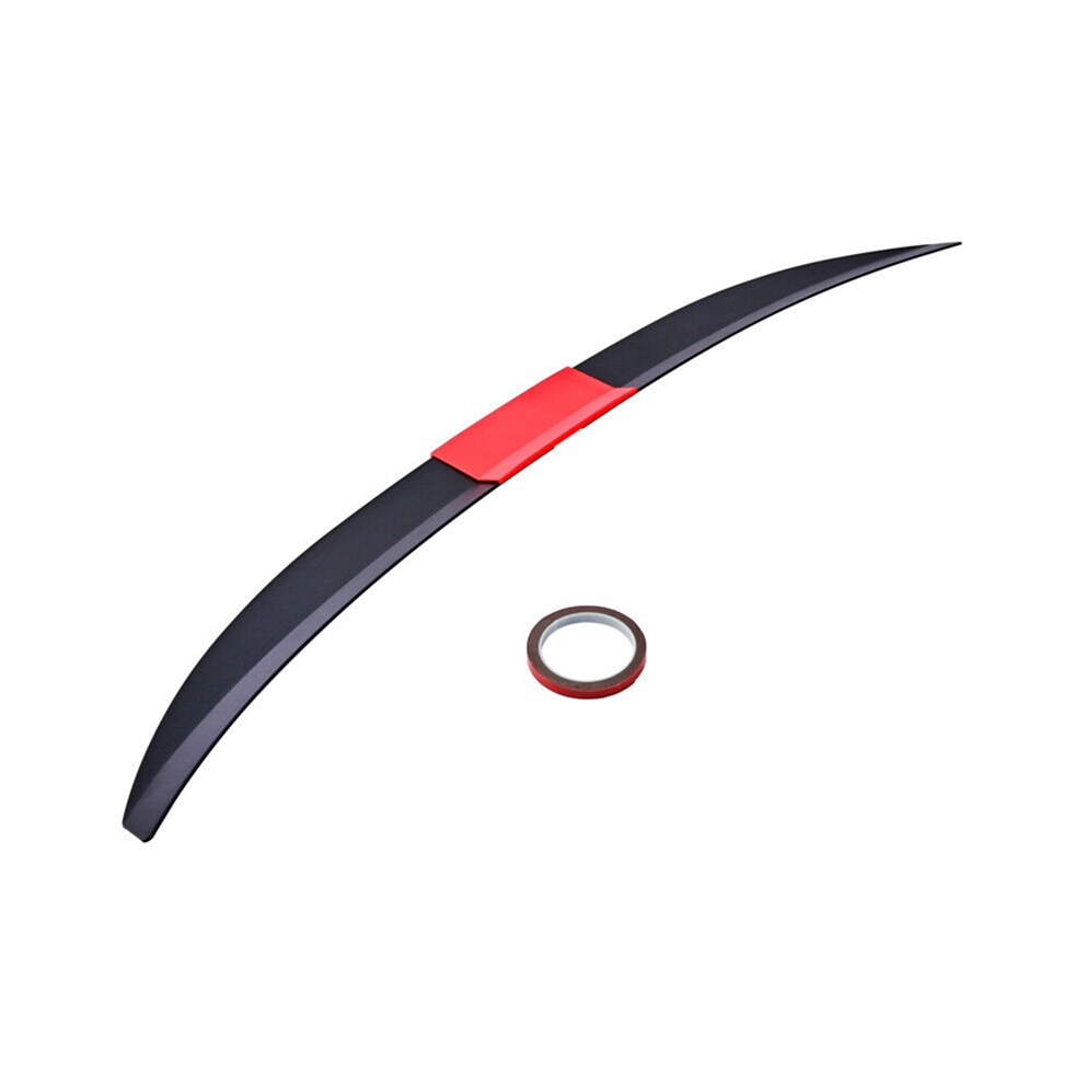 Spoiler Universale Per Auto, Spoiler Posteriore Regolabile Per Baule, Accessori Per Alettoni Posteriori, Nero + Rosso-image