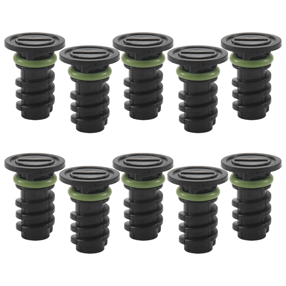 Engine Oil Pan Drain Screw Plug Plastic ( Apron) 10Pcs Green 4763517317073