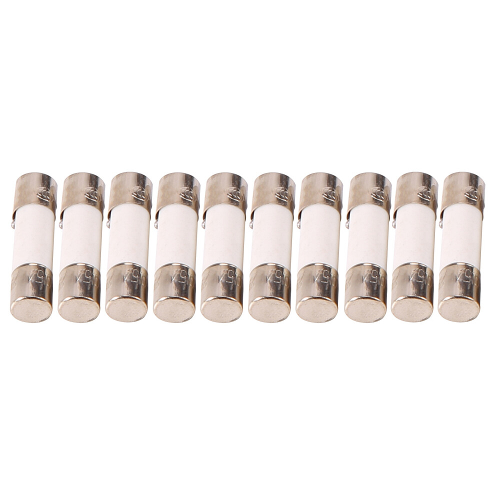 10Pcs 250V 0.5A 500Ma Fast Blow Ceramic Fuses Tubes 5Mm X 20Mm 4763517393411