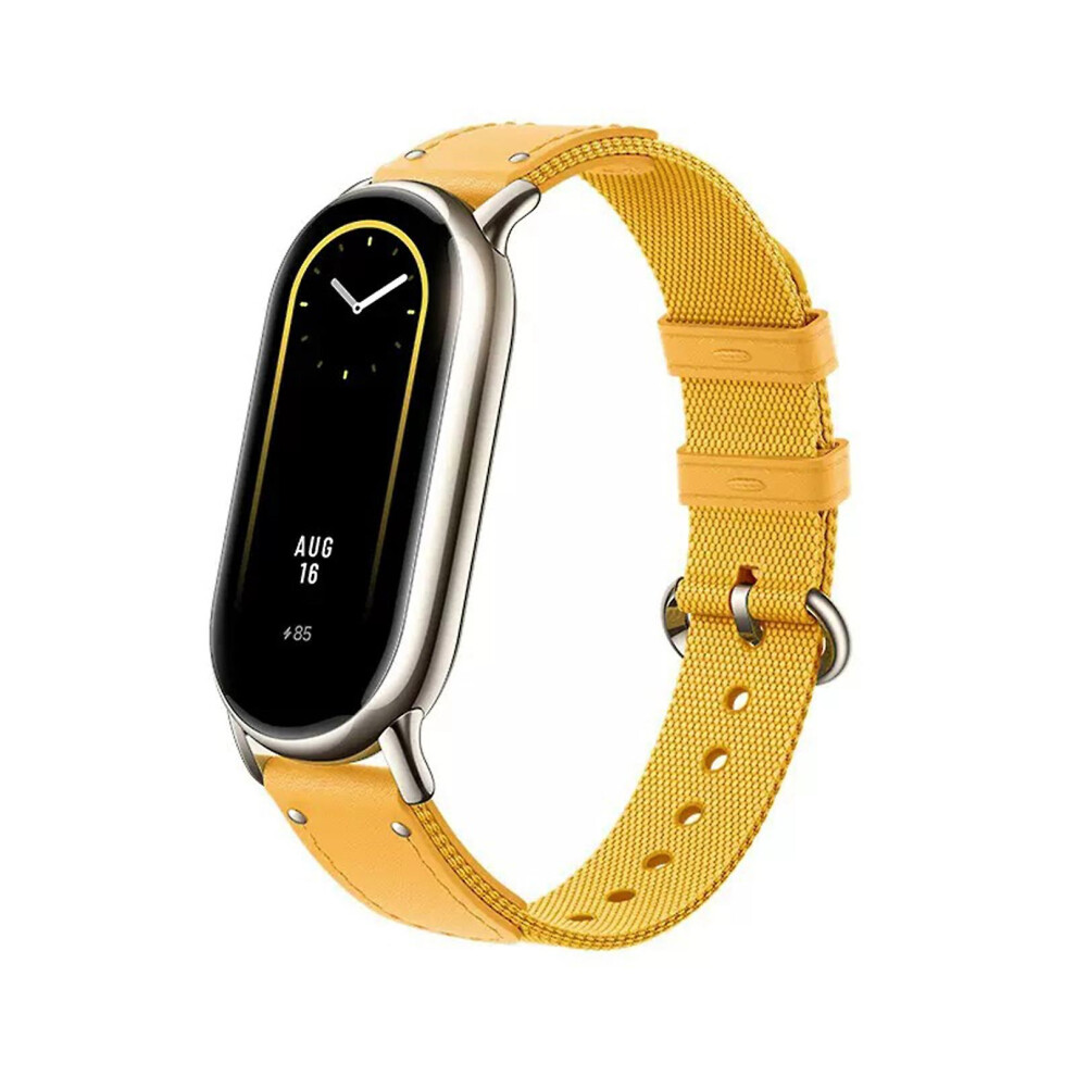 (Yellow) Watch Strap Waterproof Silicone Strap Durable Stylish Replacement Wristband For Xiaomi Smart Band 8 Yellow 8994439734570