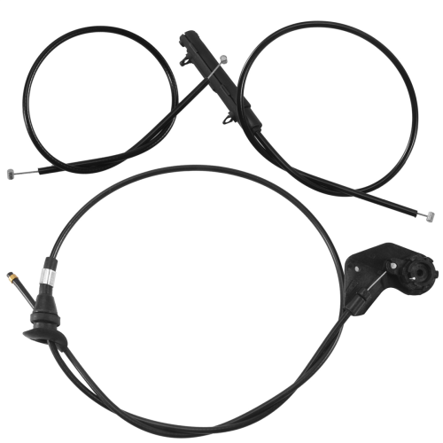 3PCS Engine Bowden Cable Hood Release Wire for-BMW E39 525I 530I