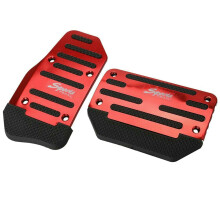 Universal Red Gas Pedal and Brake Pedal Cover for Transmission Car