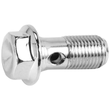 2x Nerezová brzdová skrutka motocykla M10 x 1,0 mm, hlavný brzdový valec