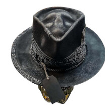 Mens Cowboy Hat Punk Style Western Cowboy Hat Skull Hat