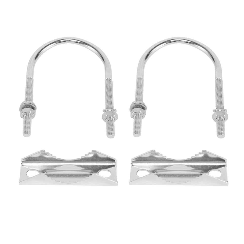 2 Pcs Antenna Mount Clamp U-Bolt Mounting Hardware Antenna Mast Clamp 4763517324484