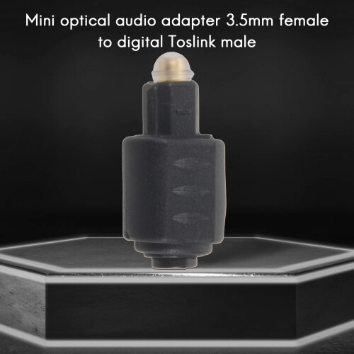 Mini optický audio adaptér 3,5 mm samica jack na digitálny samec 1
