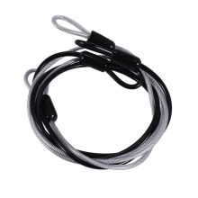 100CM/3.3Ft Long Travel Security Cable Lock, Trava de segurança de cabo de aço revestido trançado para bagagem, Cabo de segurança de cabo de fio