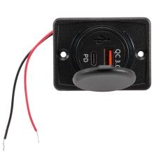 Car Charger Socket 18W and QC 3.0 USB for Car Boat Marine Rv Mobile