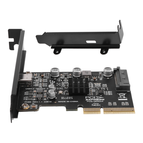 USB PCIE Card Type C PCI-Express 4X to USB 3.2 Gen for Windows 8/10 2