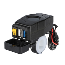C1FB 20-80V E-Bike Handlebar USB Charger 24/36/48/60V (Blue Light)