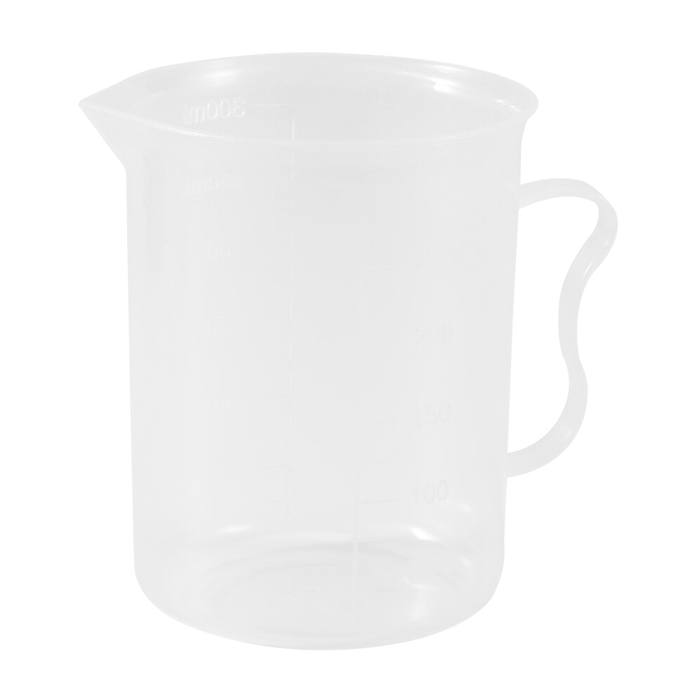 Verre doseur gradué de 250 ml, gobelet en plastique blanc transparent