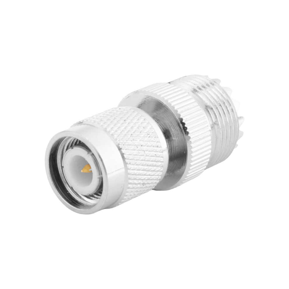 Tnc Male To Pl259 Uhf Female Adapter Connector, Silver 4763517301355