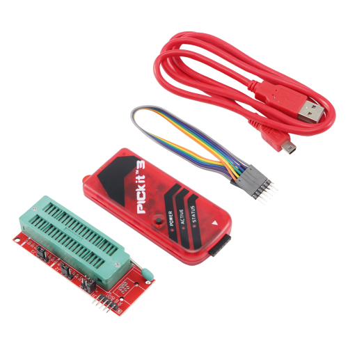 Programmateur PICKIT3 + Kit PIC ICD2 PIC 2/3 Adaptateur de programmation Siège de programmateur universel FZ0508 2