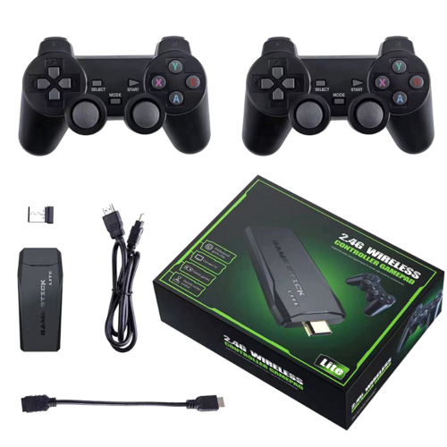 20000+ Games 4K Wireless Game Console, with 2.4G Controllers (64G)