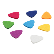 Palhetas de Ukulele Palhetas de feltro/Plectros para Ukulele e violão, 8 peças de palhetas de violão, multicoloridas