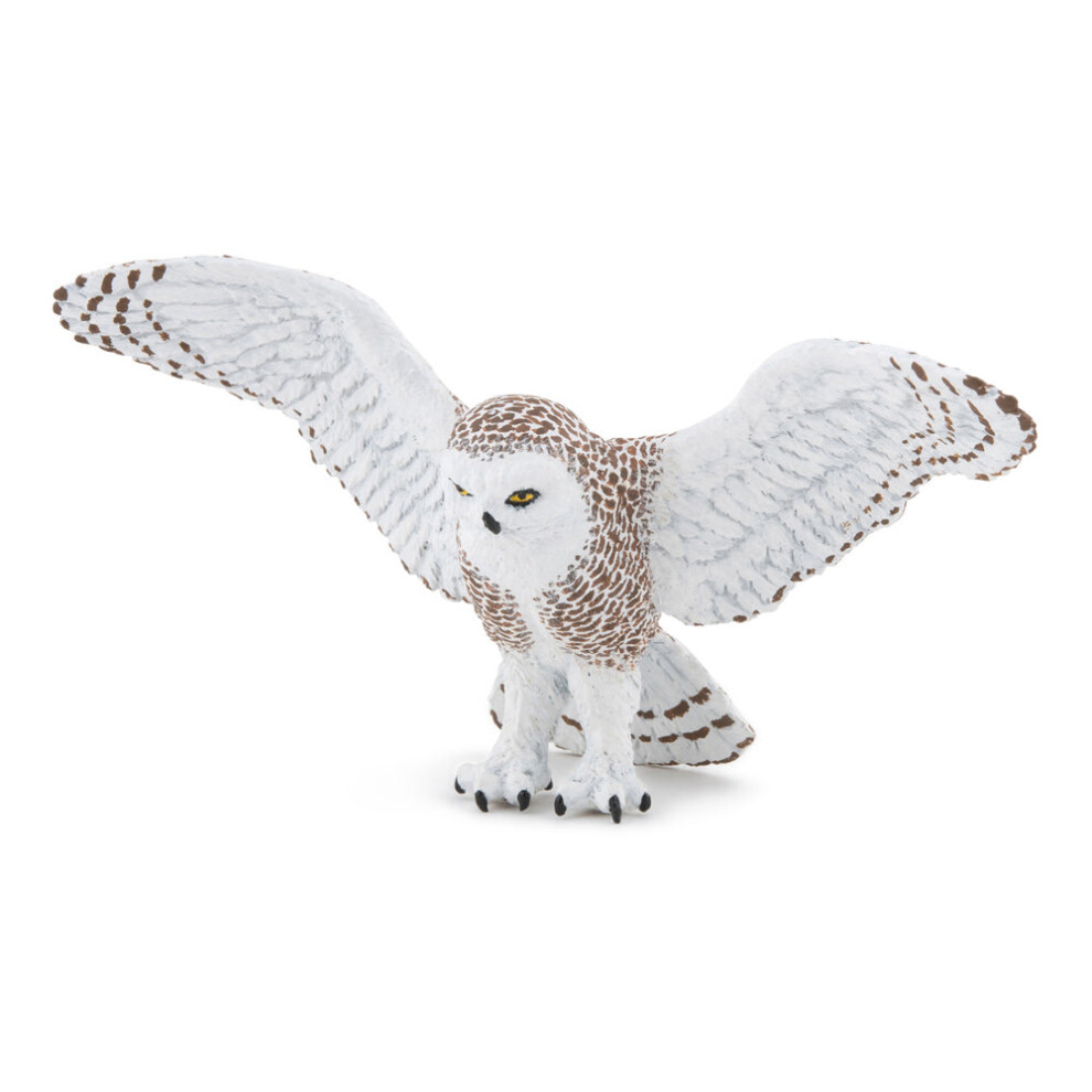 Papo Wild Animal Kingdom Flying Snowy Owl Toy Figure - 50304