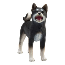 Figuriini - Mojo - Shiba Inu Musta - Käsinmaalattu - PVC - Todentuntuiset yksityiskohdat