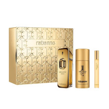 Paco Rabanne Million Gold Gift Set For Men - 50ml Eau De Parfum Intense & 10ml EDP Travel Spray - 150ml Deodorant