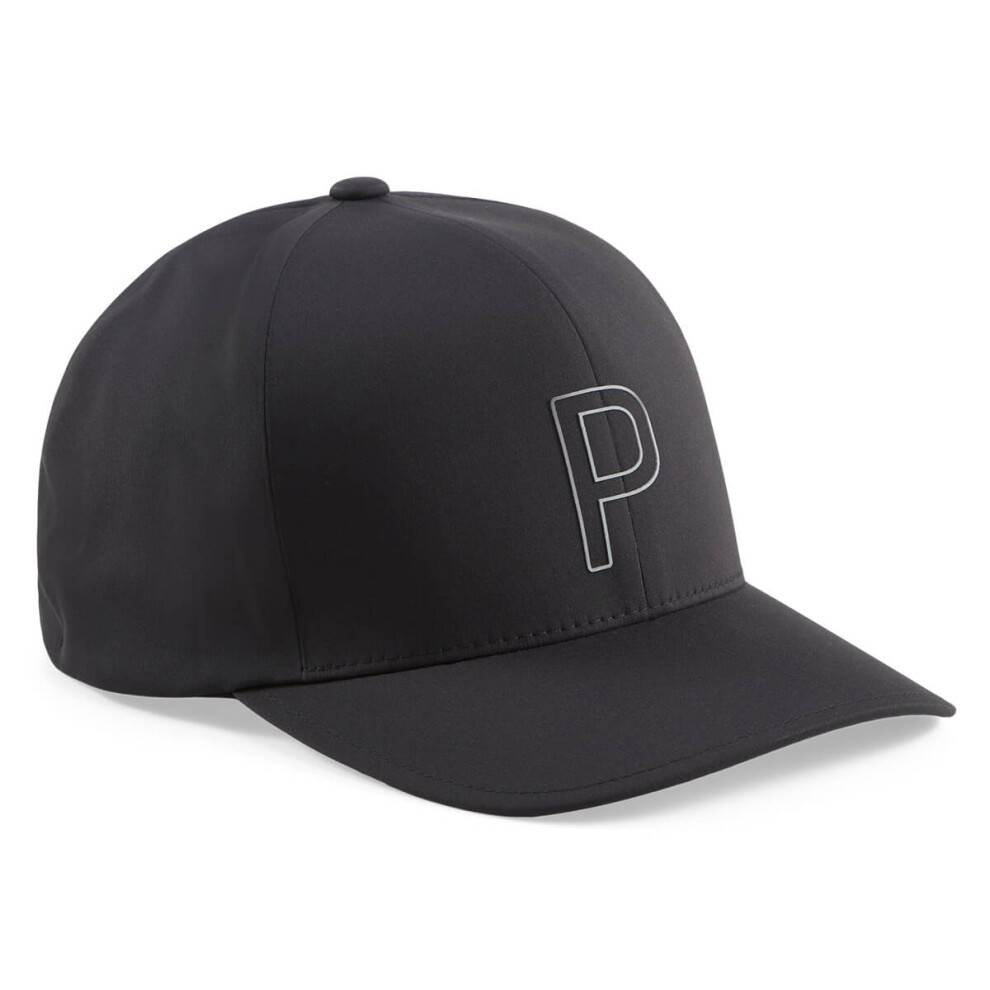 (L/XL, Puma Black) Puma Golf Mens 2024 DRYLBL Storm Technology Moisture Wicking Fitted Cap